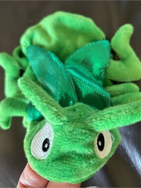THRIVE Bearded Dragon Cricket Costume Green Plush Reptile Halloween Outfit Small